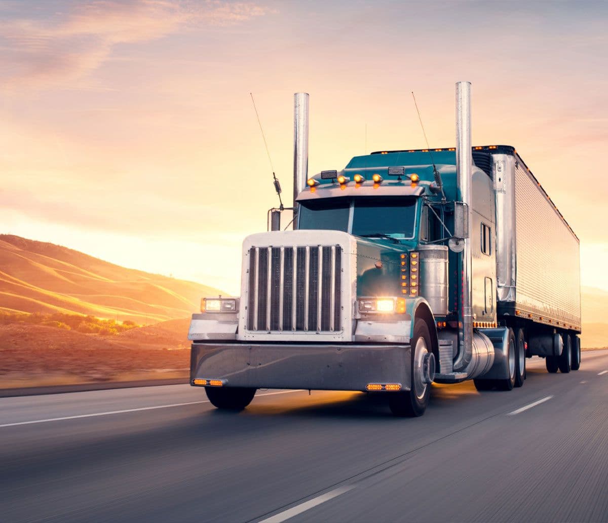 Action Express truck at sunset